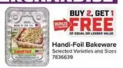 Giant Food Handi-Foil Bakeware offer