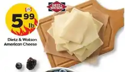 Weis Markets Dietz & Watson American Cheese offer