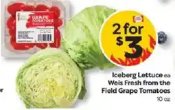 Weis Markets Weis Fresh from the Field Grape Tomatoes offer