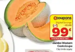 Weis Markets Jumbo Western Cantaloupe offer