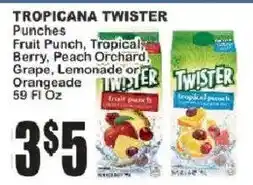 Key Food Tropicana Twister Punches offer