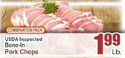 Key Food Usda inspected bone-in pork chops offer