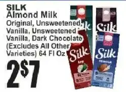Key Food Silk Almond Milk offer