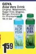 Key Food Goya aloe vera drink offer
