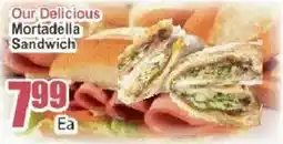 Key Food Our Delicious Mortadella Sandwich offer