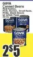 Key Food Goya canned beans offer