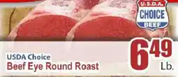 Key Food Usda Choice Beef Eye Round Roast offer