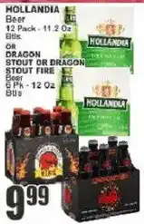 Key Food Hollandia Beer or Dragon Stout or Dragon Stout Fire offer