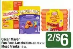 Star Market Oscar Mayer Fun Pack Lunchables Meat Franks offer