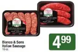 Star Market Bianco & Sons Italian Sausage offer