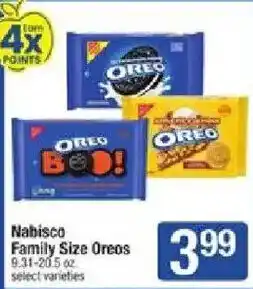 Star Market Nabisco Family Size Oreos offer