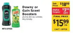 ShopRite Downy or Gain Scent Boosters offer