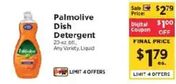 ShopRite Palmolive dish detergent offer