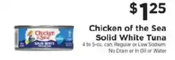 ShopRite Chicken of the Sea Solid White Tuna offer