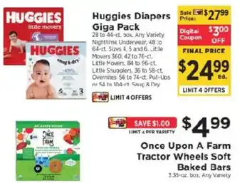 ShopRite Huggies diapers giga pack offer