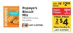 ShopRite Popeye's Biscuit Mix offer