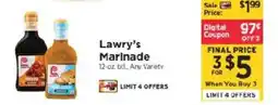 ShopRite Lawry's Marinate offer