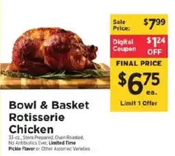 ShopRite Bowl & Basket Rotisserie Chicken offer