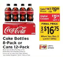 ShopRite Coca-Cola Coke Bottles offer