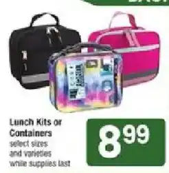 Star Market Lunch Kits or Containers offer