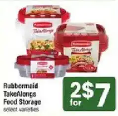 Star Market Rubbermaid TakeAlongs Food Storage offer
