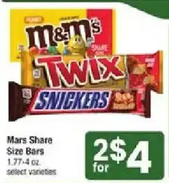 Star Market Mars Share Size Bars offer