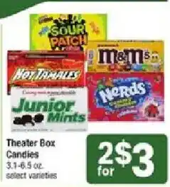 Star Market Theater Box Candies offer