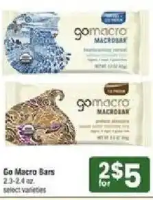 Star Market Go Macro Bars offer