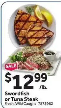 Stop&Shop Swordfish or Tuna Steak offer