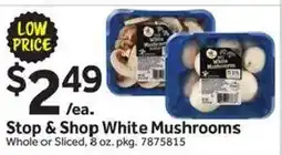 Stop&Shop Stop & Shop White Mushrooms offer