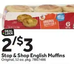Stop&Shop Stop & Shop English Muffins offer