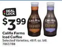 Stop&Shop Califia Farms Iced Coffee offer