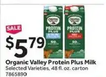 Stop&Shop Organic Valley Protein Plus Milk offer