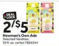 Stop&Shop Newman's Own Ade offer