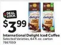 Stop&Shop International Delight Iced Coffee offer