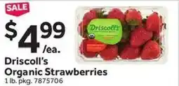 Stop&Shop Driscoll's Organic Strawberries offer