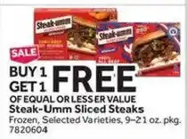 Stop&Shop Steak-Umm Sliced Steaks offer