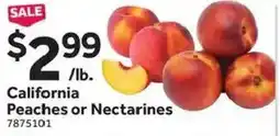Stop&Shop California Peaches or Nectarines offer