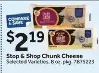 Stop&Shop Stop & Shop Chunk Cheese offer
