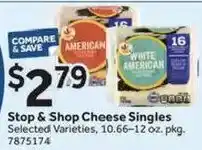 Stop&Shop Stop & Shop Cheese Singles offer