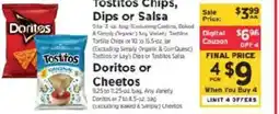 ShopRite Tostitos Chips, Dips or Salsa offer