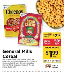 ShopRite General Mills Cereal offer