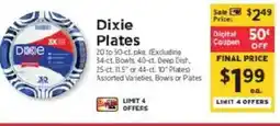 ShopRite Dixie Plates offer