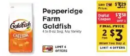 ShopRite Pepperidge Farm Goldfish offer