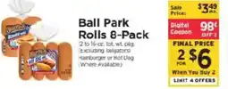 ShopRite Ball Park Rolls 8-Pack offer