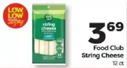 Weis Markets Food Club String Cheese offer