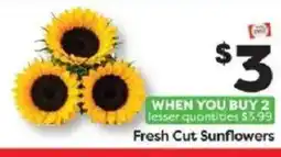 Weis Markets Fresh Cut Sunflowers offer
