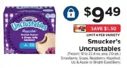 ShopRite Smucker's Uncrustables offer