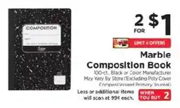 ShopRite Marble Composition Book offer