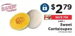 ShopRite Sweet Cantaloupes offer